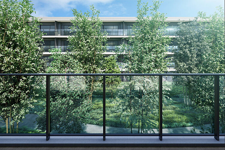 シティテラス桜上水 バルコニー（3階相当）完成予想