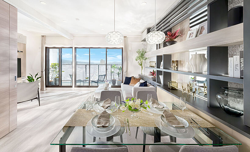 シティタワー山形本町 リビング・ダイニング