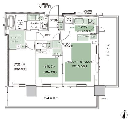 シティタワー札幌すすきの 間取り G