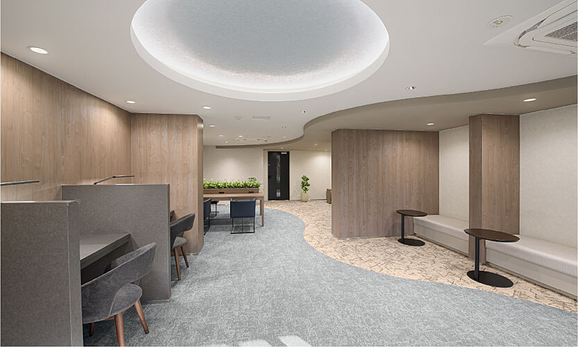 シティテラス登戸 テレワークラウンジ竣工写真