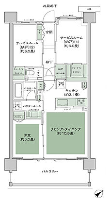 ガーデンハウス成増 間取り E4’c