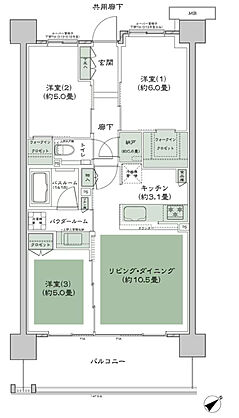 ガーデンハウス成増 間取り E2’c