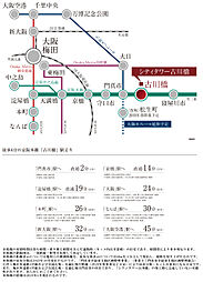 シティタワー古川橋 アクセス図