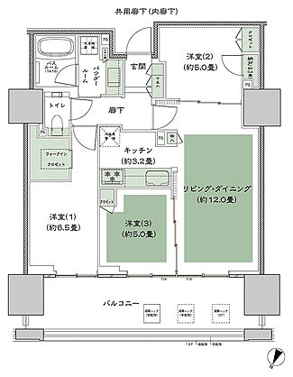 シティタワー錦糸公園 間取り B'-3