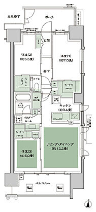 シティタワー泉一丁目 間取り D