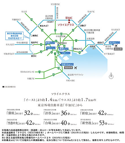 ソライエテラス　ウエスト アクセス図