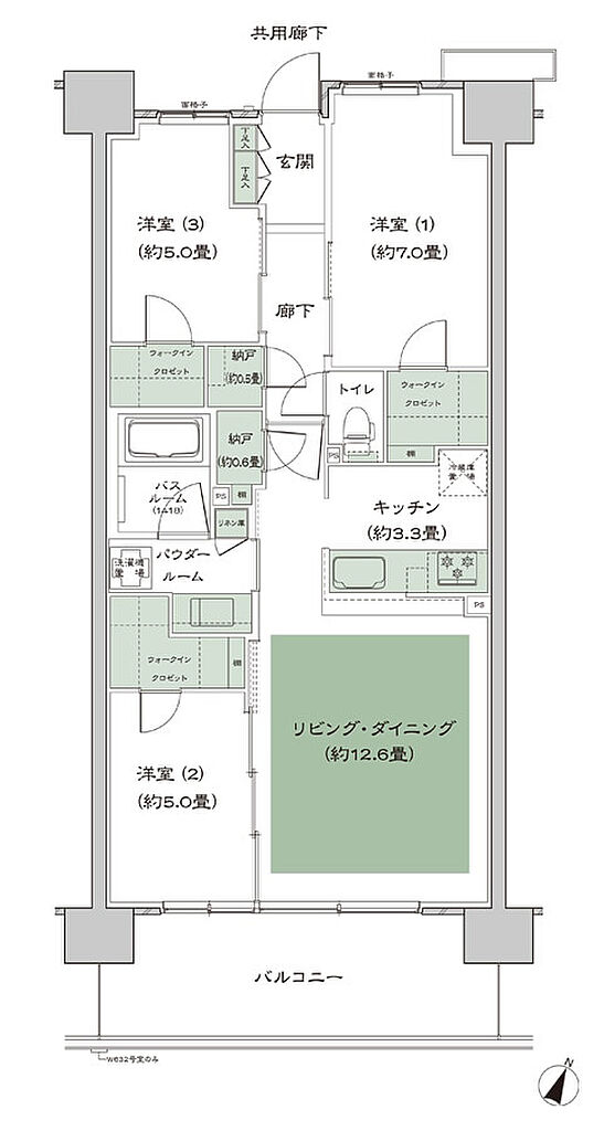ソライエテラス　ウエスト 間取り G-B7'
