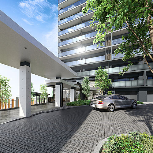 シティハウス大宮氷川 車寄せ完成予想図