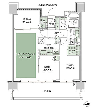 シティハウス調布小島町 間取り Ca-3