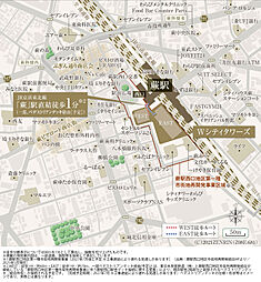 W CITY TOWERS 現地案内図