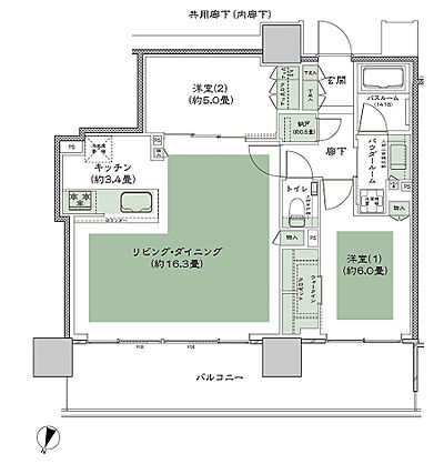 W CITY TOWERS 間取り WB-2