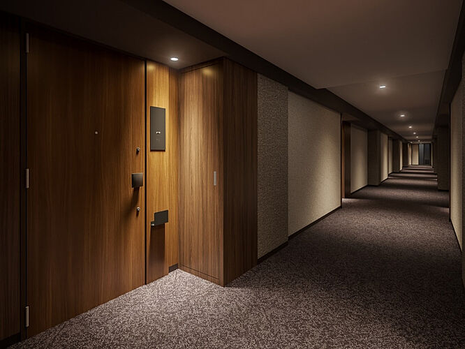 シティハウス京都二条城　南邸 南邸内廊下完成予想図