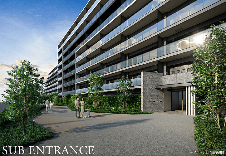 シティテラス志木 サブエントランス完成予想図