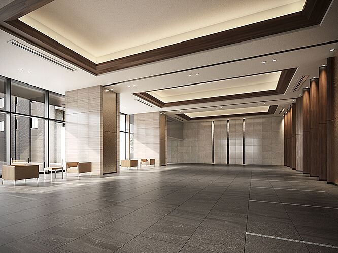 シティテラス志木 エントランスホール完成予想図