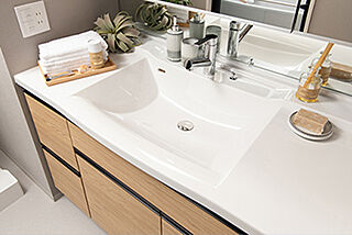 ライオンズ茨木総持寺ステーショングラン 人造大理石ボウル一体型カウンター