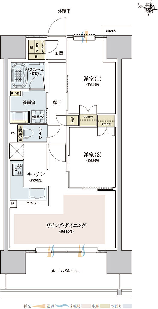 ザ・ライオンズ西九条 間取り I1