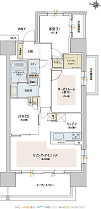 ザ・ライオンズ西九条 間取り J1