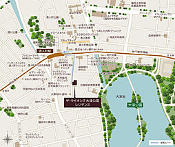 ザ・ライオンズ大濠公園レジデンス 現地案内図