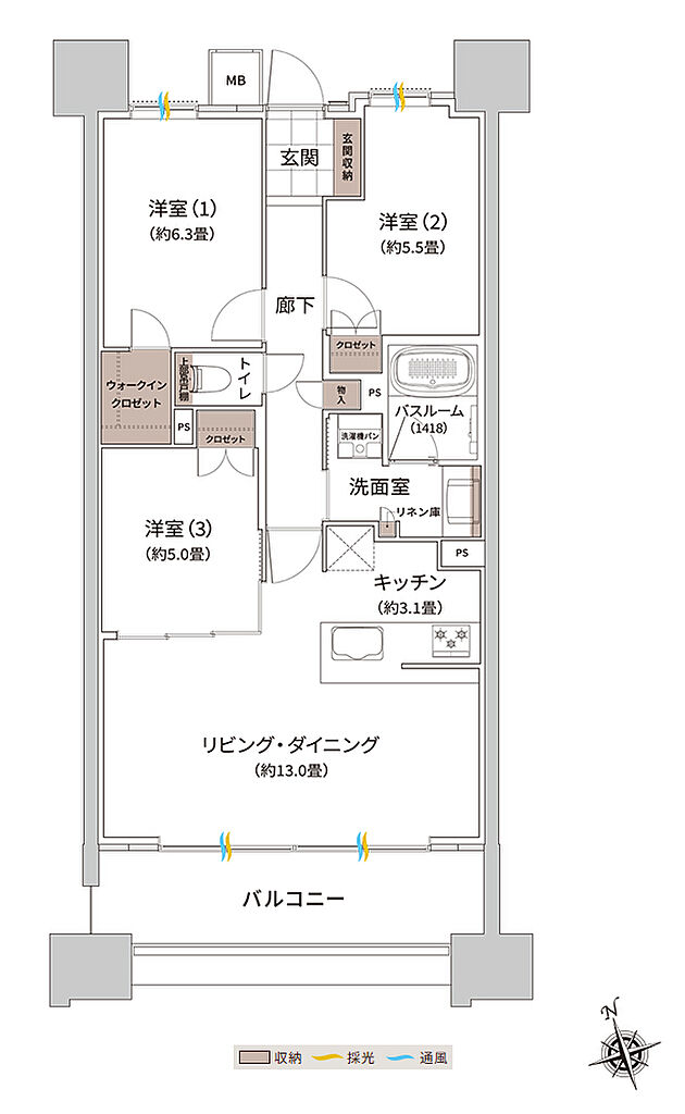 ザ・ライオンズ枚方光善寺タワー 間取り G