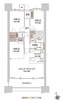 ザ・ライオンズ枚方光善寺タワー 間取り G