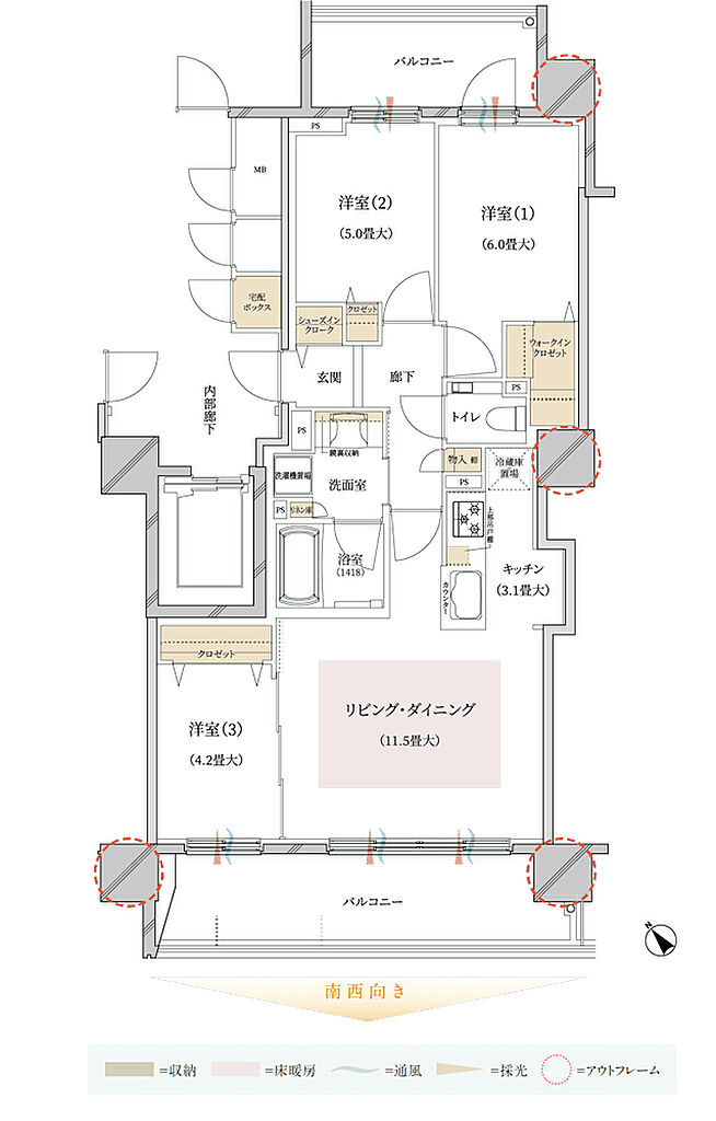 ブランズ豊平学園前 間取り B
