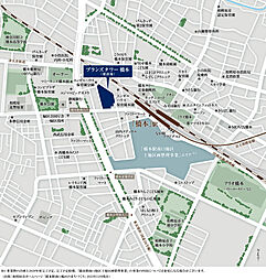 ブランズタワー橋本 現地案内図