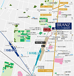 ブランズ川越新富町 現地案内図