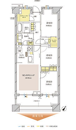 ブランズ中央林間 間取り S-H