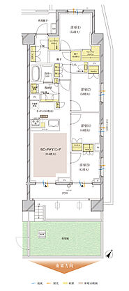 ブランズ中央林間 間取り S-Pg