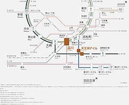 ブランズシティ品川ルネ キャナル アクセス図