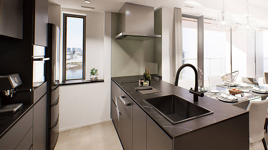 ブランズ芝浦 キッチン完成予想CG