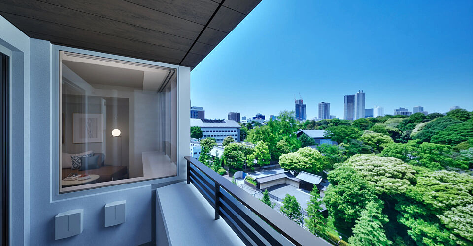 ブランズ護国寺富士見坂 バルコニー完成予想CG