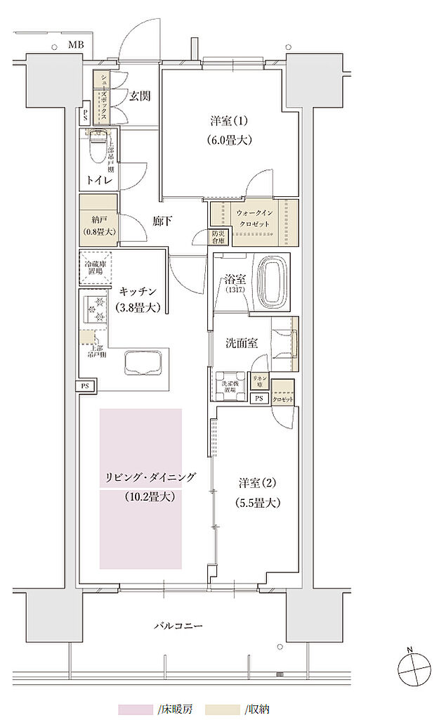ブランズタワー名古屋今池 間取り D