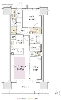 ブランズタワー名古屋今池 間取り D