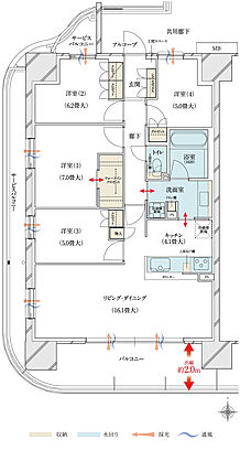 ブランズシティ大津京 間取り AA