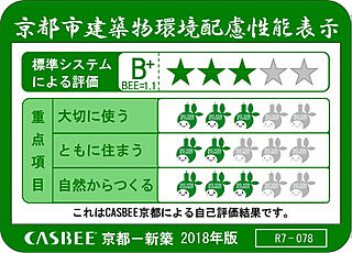 Brillia 京都北山 The Residence 京都市建築物環境配慮性能表示