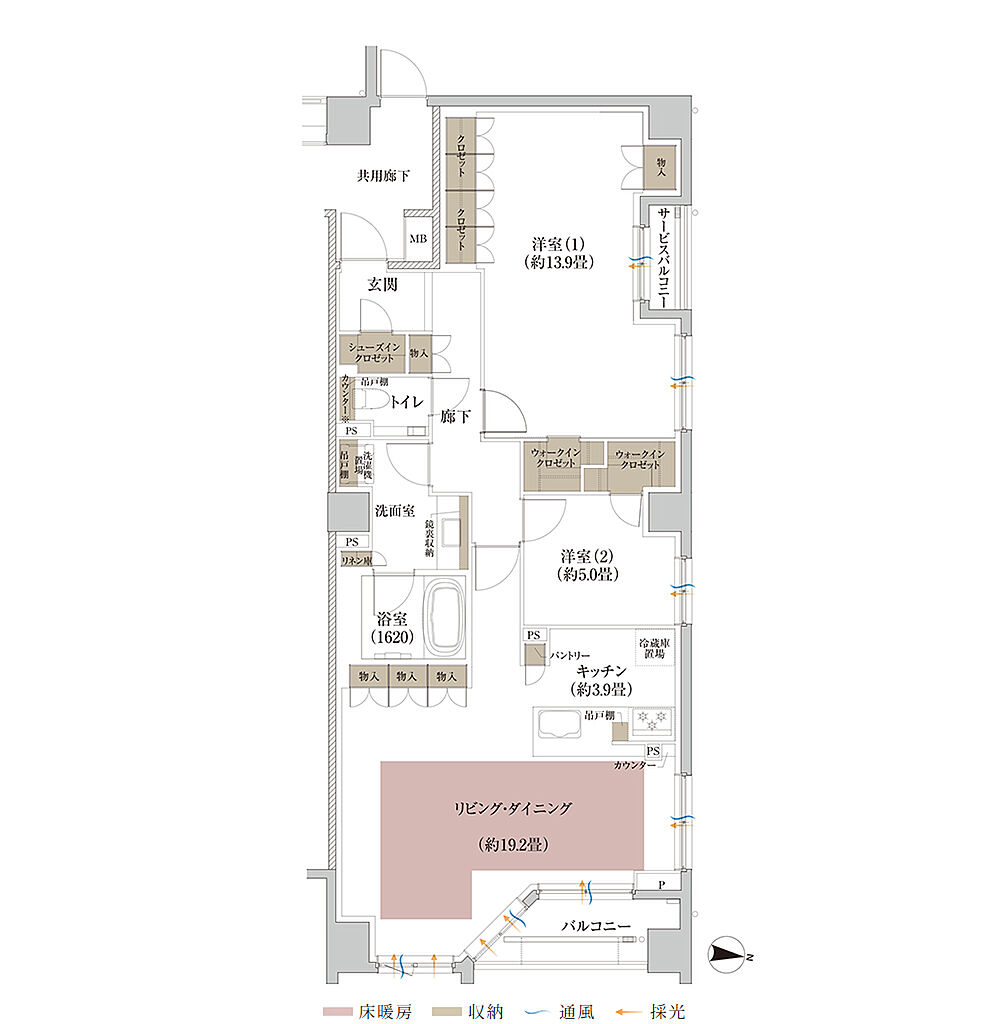 Brillia 京都北山 The Residence 間取り A【セレクトプラン2】