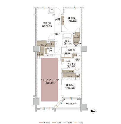 Brillia 京都北山 The Residence 間取り B2
