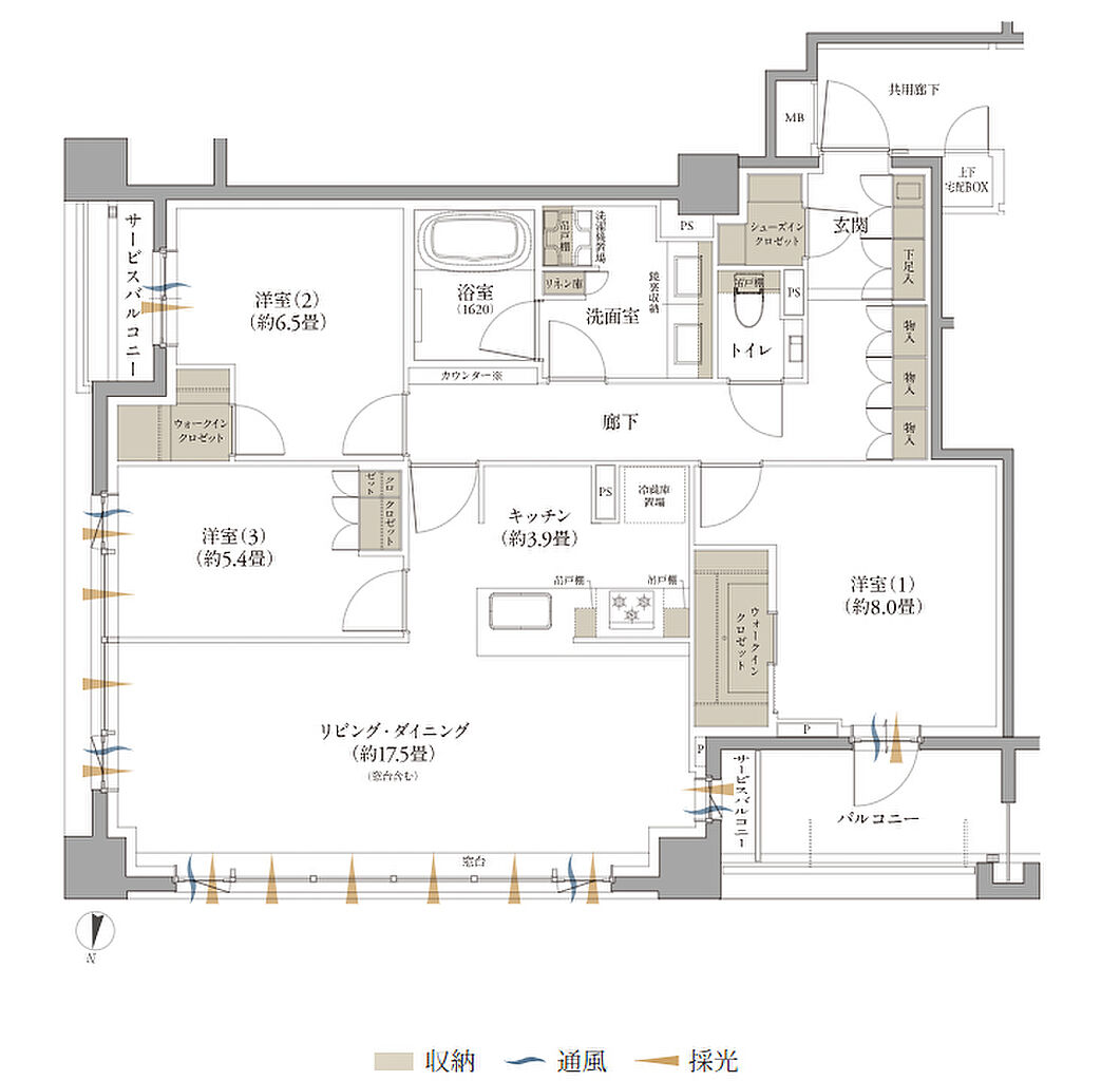 Brillia 夙川松園町 間取り E