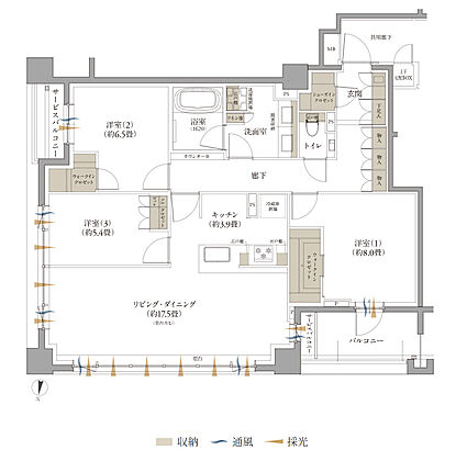 Brillia 夙川松園町 間取り E