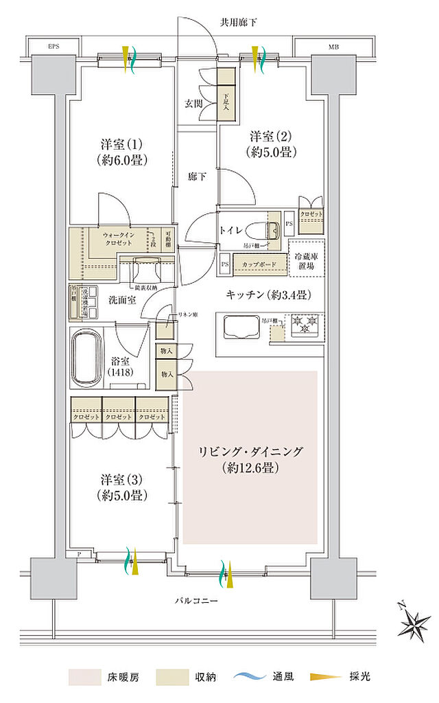Brillia Tower 千葉 間取り D