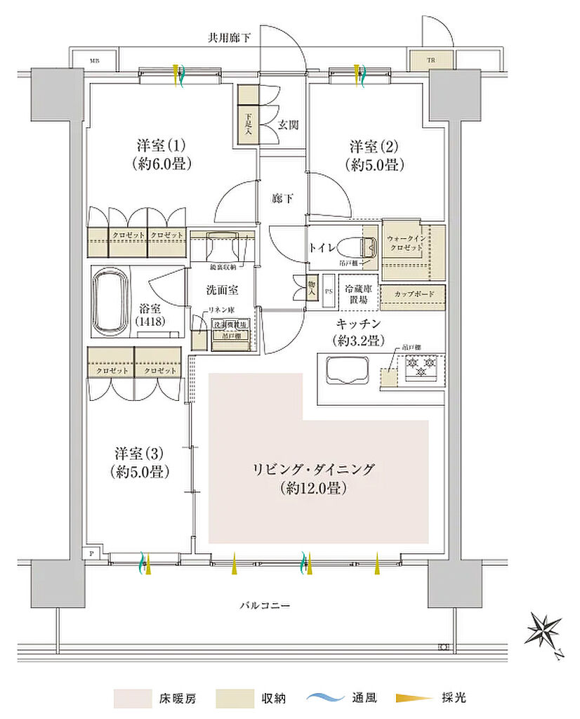 Brillia Tower 千葉 間取り P