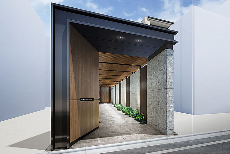 プラウド吉祥寺本町 ( 第1期 3次 ) ウエストアプローチ完成予想CG