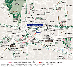 プラウド田無サウスアベニュー ( 第3期 ) 現地案内図