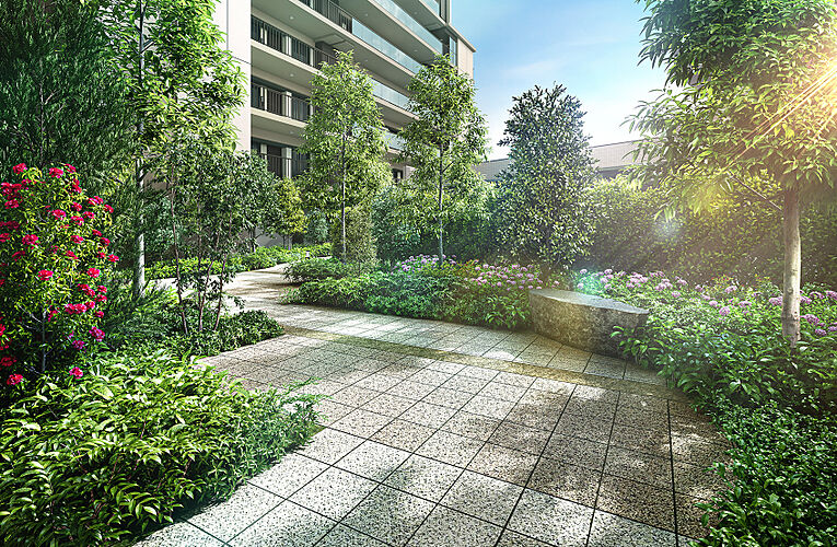 オハナ 古淵ガーデニア ( 第1期 4次 ) パティオガーデン完成予想CG