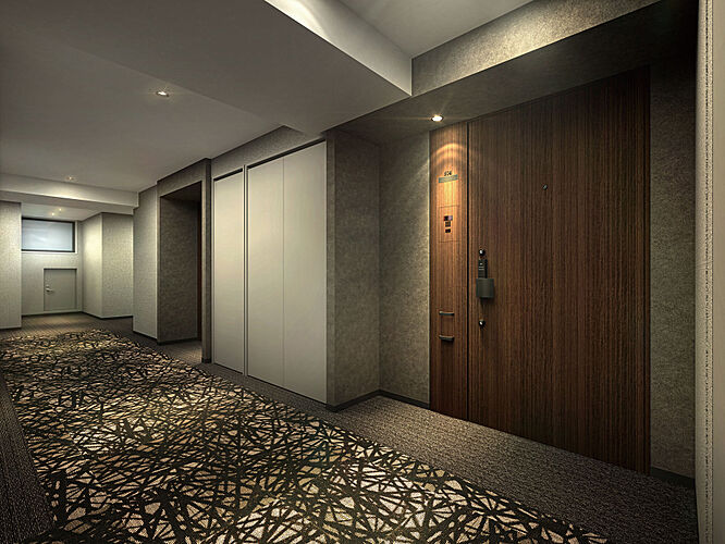 プラウド神戸トアロード 内廊下完成予想CG