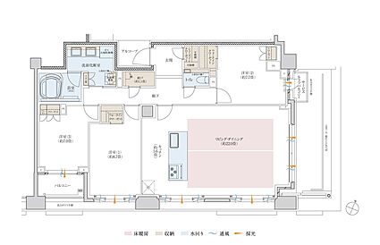 プラウド住吉本町一丁目 間取り K【Premium】