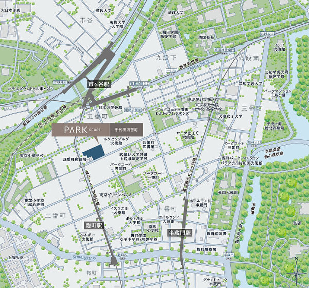 コート 四 パーク 町 千代田 番