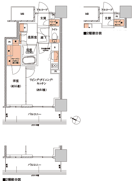 パークホームズ仙台中央 間取り B