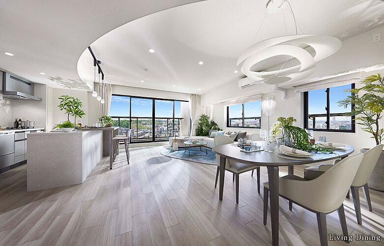 パークタワー向ヶ丘遊園 リビング・ダイニング